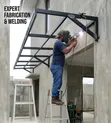Modern Steel Entrance Canopy / Door Awning Shade - Custom Made - 1