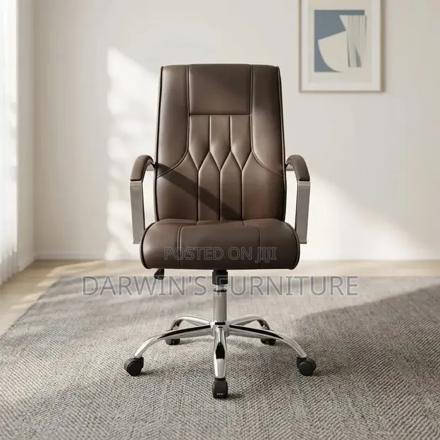 Boss Office Products Blown Leather Chair - 1