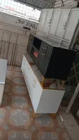Stand ya TV Nyeusi na Kifaa cha Moto - 1