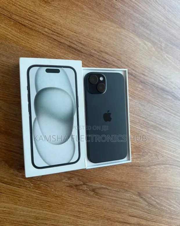 Apple iPhone 15 256GB Mpya Nyeusi - 1