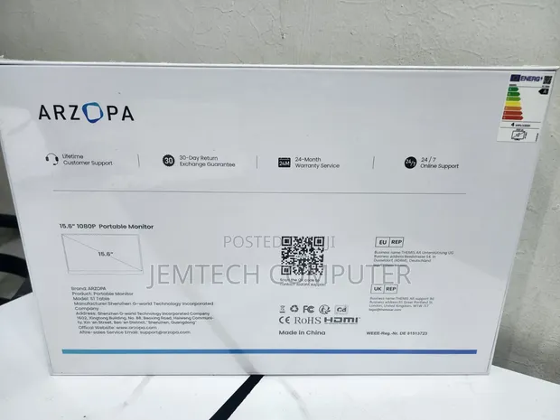 ARZOPA S1 15.6" 1080P 60Hz IPS Portable Monitor - 1