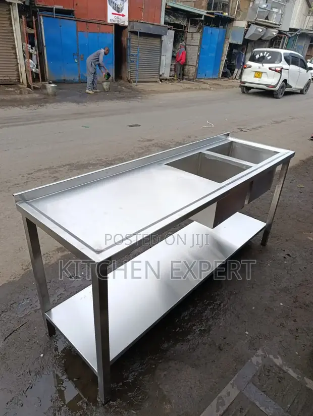 Sink ya Chuma cha pua ya Double Bowl ya Kibiashara - 1