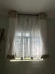 Blige Curtains and White Sheers - 3