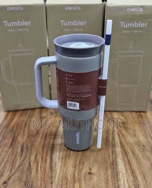 Kikombe cha Owala cha Chuma cha Kutuoza cha Insulated (Kijivu)
