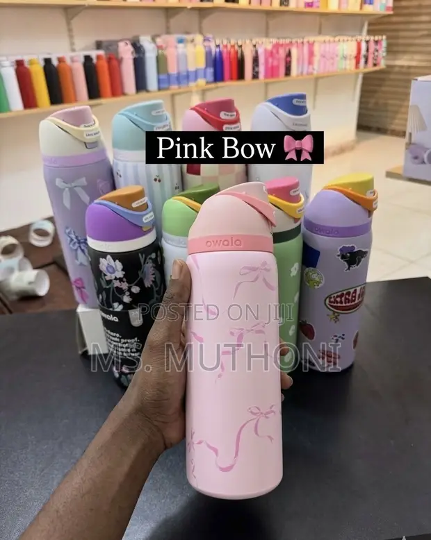 Pink Owala FreeSip Stainless Steel Water Bottle - 1