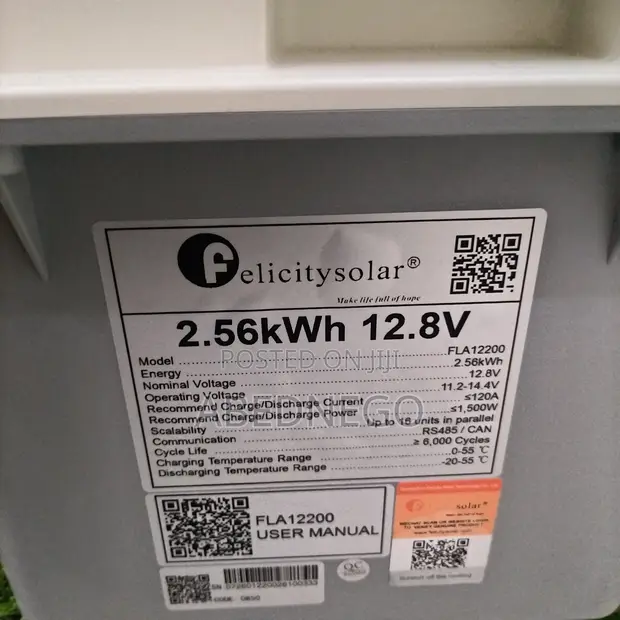 Felicitysolar 2.5kWh 12V Battery - 1