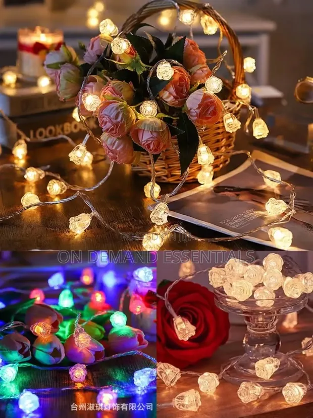 10m Flower Shaped LED Fairy Lights with Remote - 1
