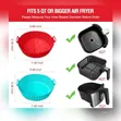 Kikapu cha Kuoka cha Silicone cha Chakula Kinachoweza Kutumika Tena kwa Air Fryer - 2
