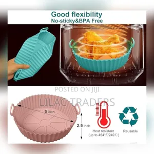 Laini ya Air Fryer ya Silicone Isiyo na Gundi (16-22cm)