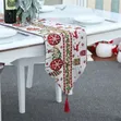 Kifuniko cha Meza cha Jacquard cha Krismasi chenye Fuko (180x35cm) - 3