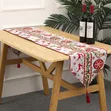 Kifuniko cha Meza cha Jacquard cha Krismasi chenye Fuko (180x35cm) - 4
