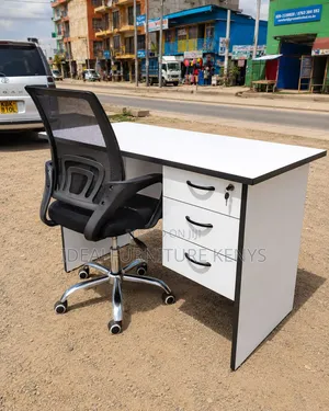 Modern Office Desk with Ergonomic Chair