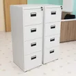 4-Drawer Steel Filing Cabinet with Lockable Top Drawer - 2