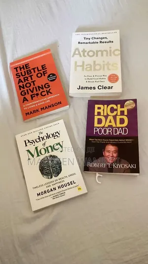 Vitabu: Rich Dad Poor Dad, Psychology of Money, Atomic Habits
