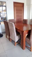 6 Seater Mahogany Dining Table - 1