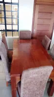 6 Seater Mahogany Dining Table - 2