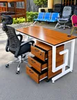 Modern Office Desk with 3 Drawers & Executive Chair - 2