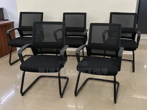 Viti vya Wageni vya Ofisi | Viti vya Mikutano vya Mesh Nyeusi