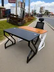 Seti ya Dawati la Kusomea na Kiti cha Ofisi chenye Ergonomics - 2