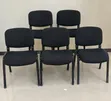 Viti Nyeusi vya Ofisi na Mapokezi Vilivyopakwa (Vipya Kabisa) - 4