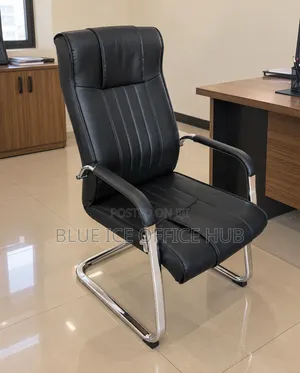 Executive Leather Office Chair - High Back Visitor Chair