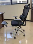 Ergonomic Executive Office Chair with Headrest & Footrest - 5
