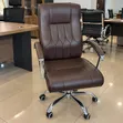 Brown Leather Executive Office Chair - High Back - 3
