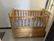 Toddler Bed - Unused Mvule Wood - 1
