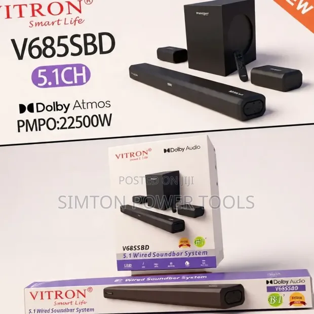 Vitron V685SBD 5.1CH Wired Soundbar System - 1