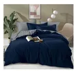 Plain Double Sided Cotton Duvet Cover Set | 6x6/5x6 - 2