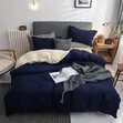 Plain Double Sided Cotton Duvet Cover Set | 6x6/5x6 - 3