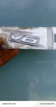 3D Chrome Metal V6 Motor Car Emblem Sticker - 1