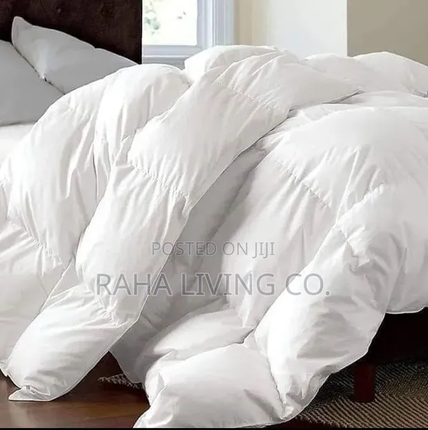 Set ya Duvet Nyeupe Extra King Unbinded | 7x8 | 4pc - 1