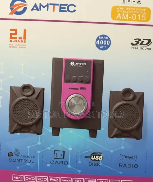 Amtec AM-015 2.1CH Home Theater System - 1