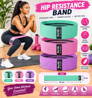 Adjustable Hip Resistance Band for Home Workouts