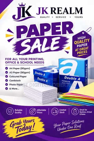 JK Realm A4/A3 Copy & Printer Paper
