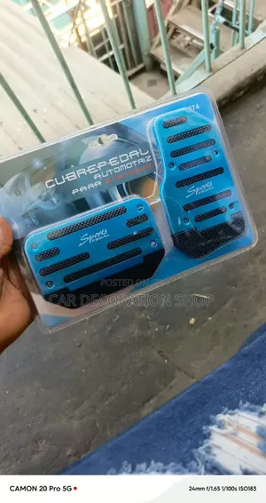 Sport Automatic Car Pedal Cover Set - Aluminum Alloy