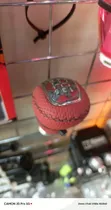 Kitufe cha Gear cha PU chenye Perforated cha Universal Nyeusi na Nyekundu - 1