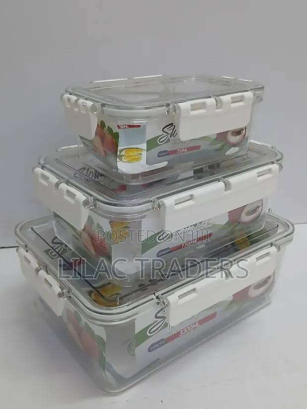Transparent Airtight Pantry Boxes (Acrylic) - 1
