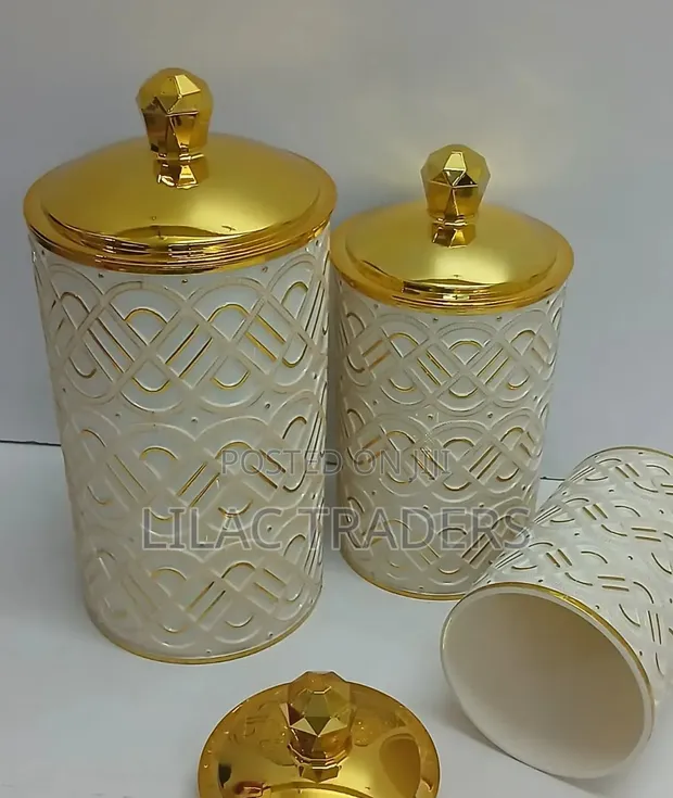 3-in-1 Transparent Storage Jars - 1