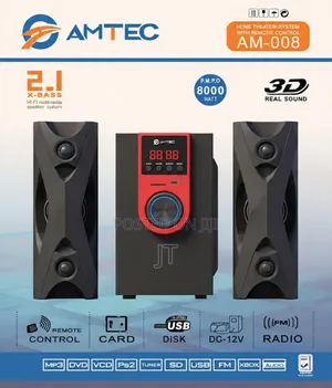 Amtec AM-008 2.1-Channel X-Bass Speaker za Multimedia