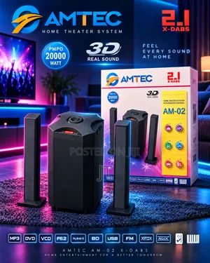 Amtec AM-02 2.1 Speaker System ya Multimedia