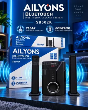 Ailyons SB502K 2.1 Channel Bluetooth Multimedia Speaker System