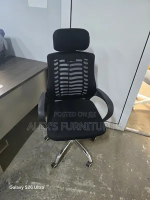 Kiti cha Ofisi cha Orthopaedic Mesh chenye Headrest