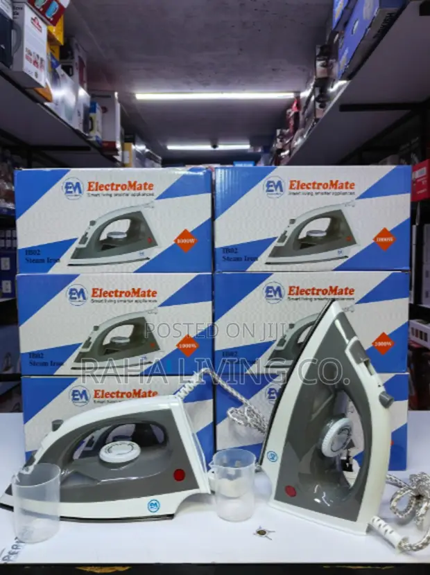 ElectroMate 1000W Steam Iron JB02 - Mpya Kabisa - 1