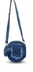 Upcycled Denim Shoulder Bag - 2