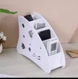 White Wooden Remote Organizer - 2