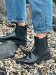 Daisy Women's Black Gumboots - Stylish Rain Boots - 1