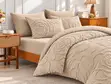 4pc Luxury Tufted Duvet Cover Set | Microfibre | 6x6 & 6x7 - 2
