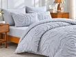 4pc Luxury Tufted Duvet Cover Set | Microfibre | 6x6 & 6x7 - 3